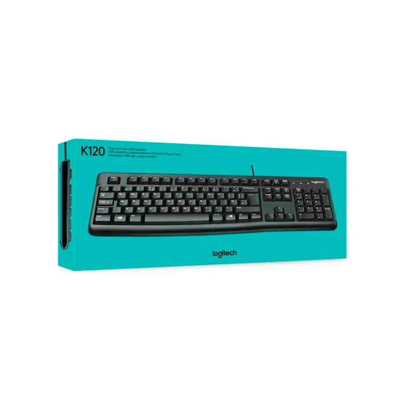 LOGITECH - Teclado Logitech K120 Con Cable USB SP Black