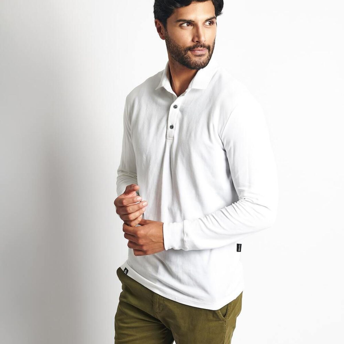 STEALTH - Polo Pique Manga Larga Hombre Stealth