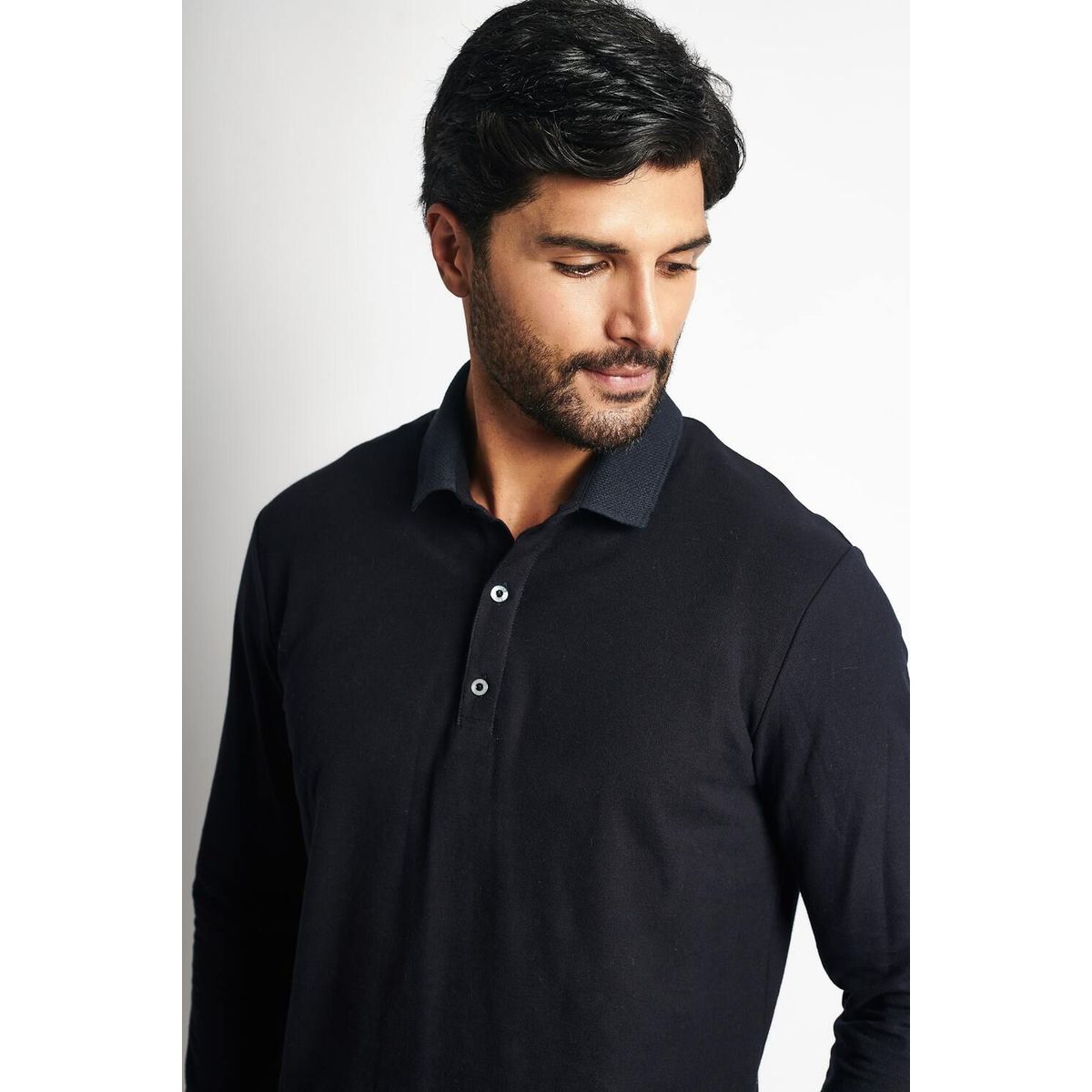 STEALTH - Polo Pique Manga Larga Hombre Stealth