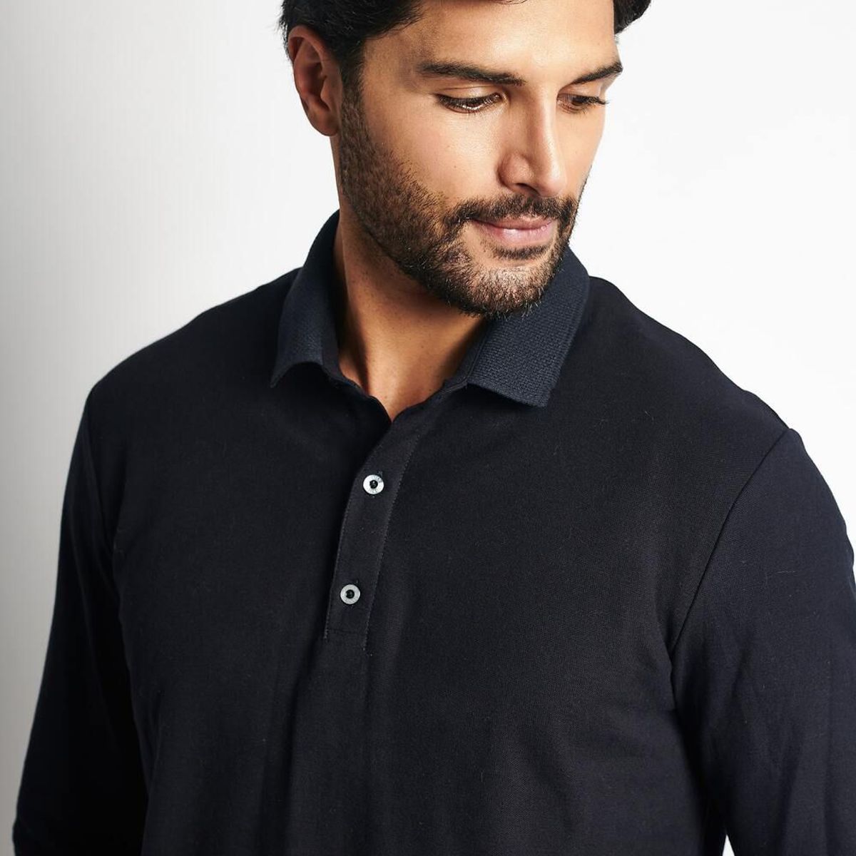 STEALTH - Polo Pique Manga Larga Hombre Stealth