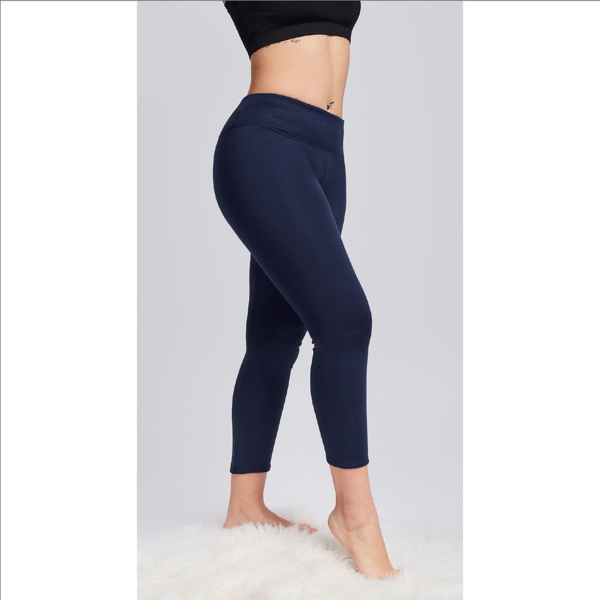 SOLO LEGGINGS - Leggins Micropolar - Azul