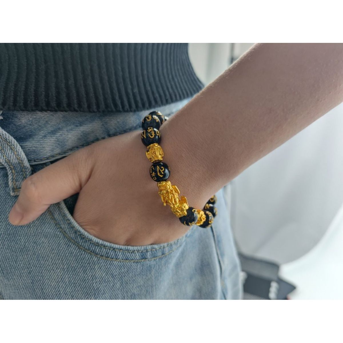 GENERICO - Pulsera Dragon Feng Shui Pixiu