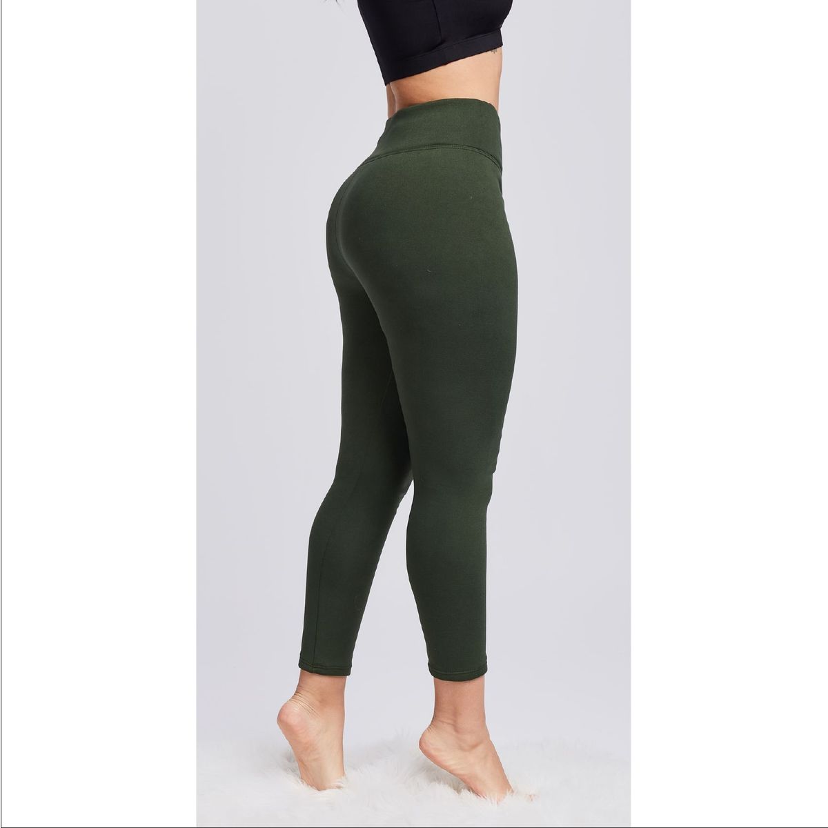 SOLO LEGGINGS - Leggins Micropolar - Verde