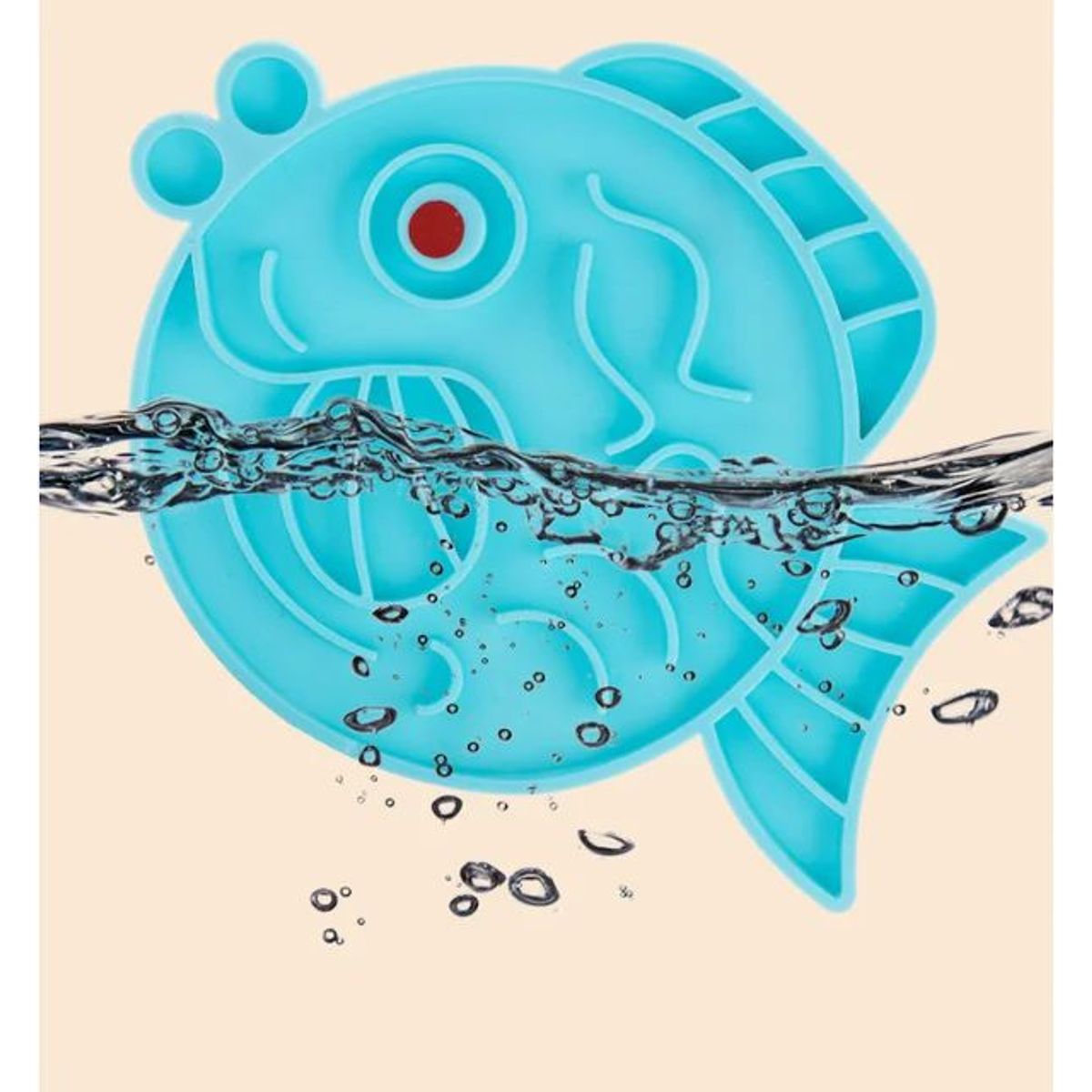 GENERICO - Lickimat Plato Flexible Para Perro Celeste