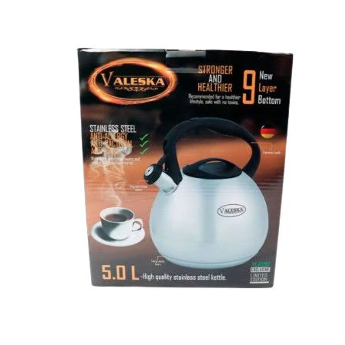 VALESKA - TETERA  ACERO INOXIDABLE VALESKA 5 LT