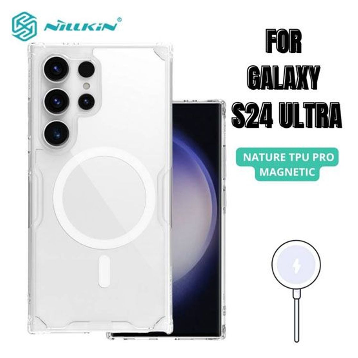 NILLKIN - Case Nillkin Nature Magsafe Samsung S24 Ultra Transparente