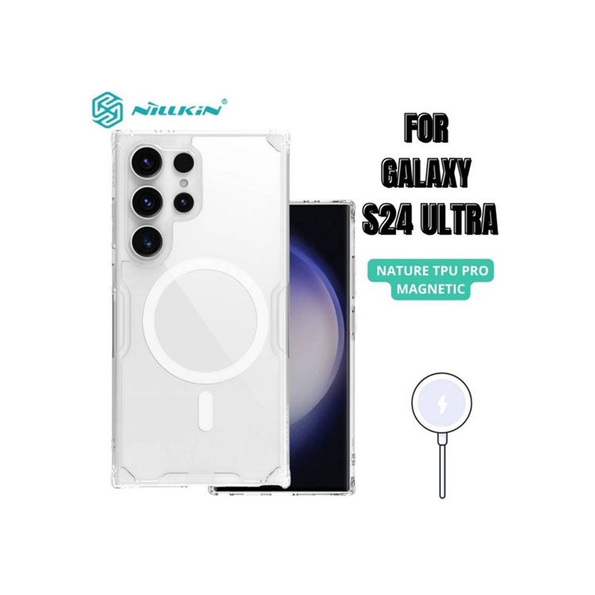 NILLKIN - Case Nillkin Nature Magsafe Samsung S24 Ultra Transparente