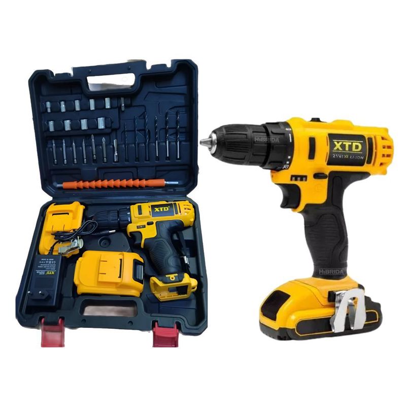 XTD - Taladro Destornillador Inalámbrico 21V Percutor XTD