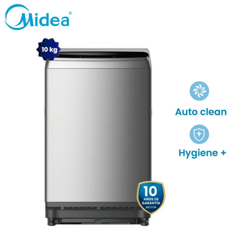MIDEA - Lavadora Automática  Midea 10Kg Silver MA200W100/G