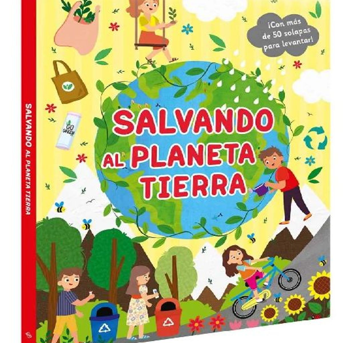 GENERICO - Libro Infantil Salvando al Planeta Tierra con Solapas
