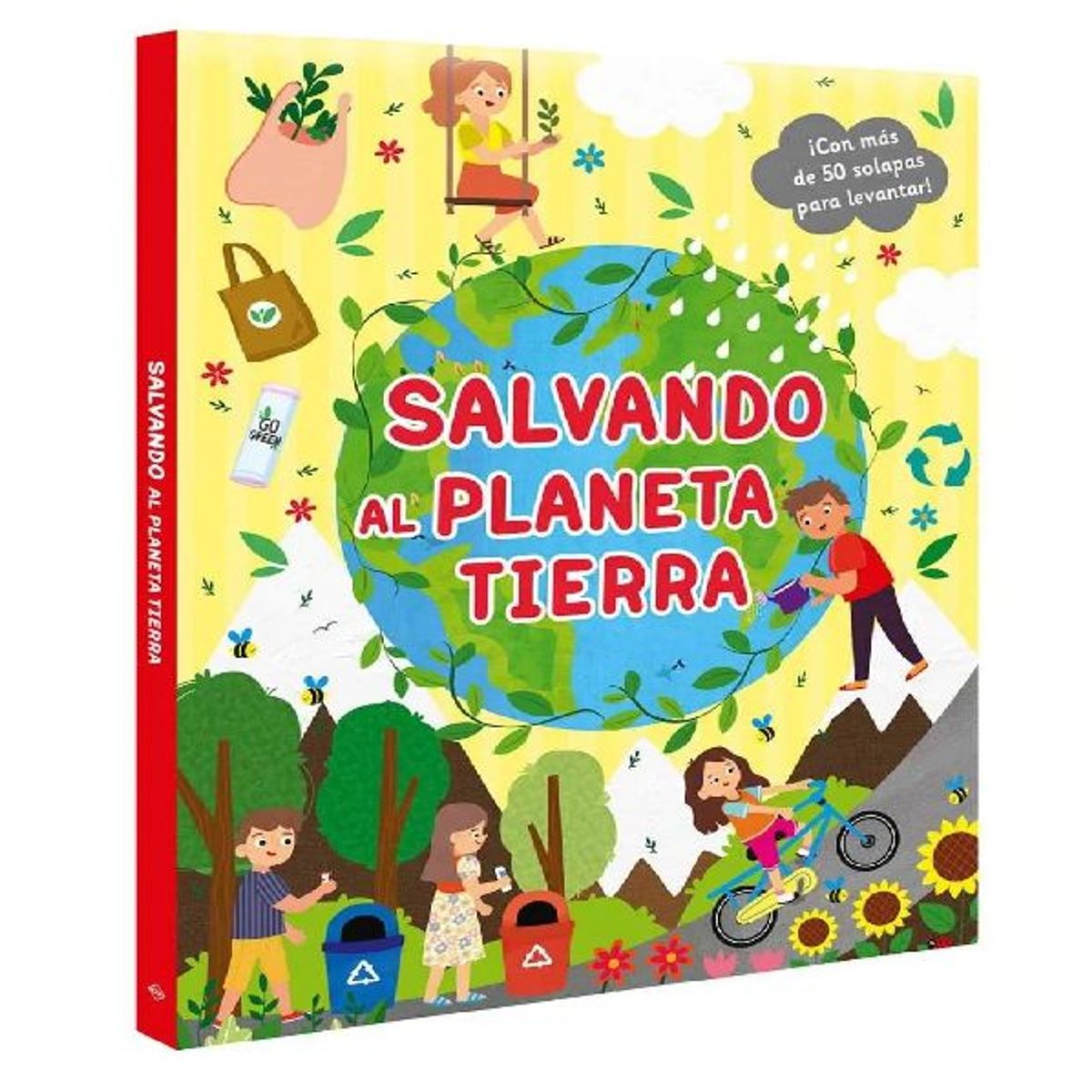 GENERICO - Libro Infantil Salvando al Planeta Tierra con Solapas