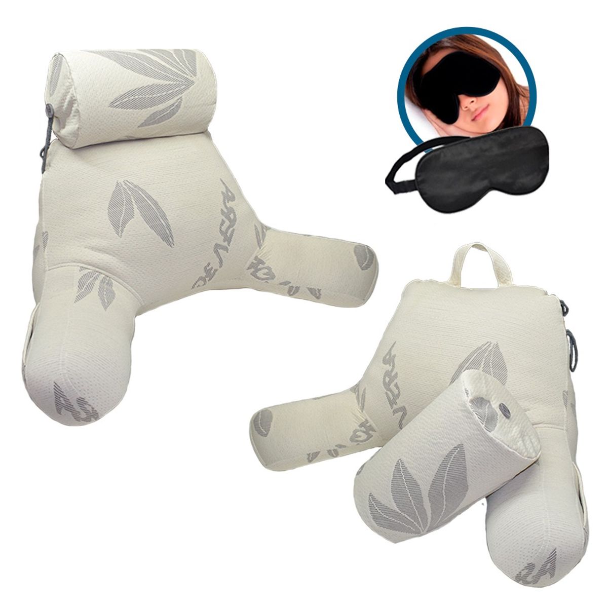 TERAFLEX - COJIN DE DESCANSO LECTURA ANTIREFLUJO  MEMORY FOAM  86x67x55 CM