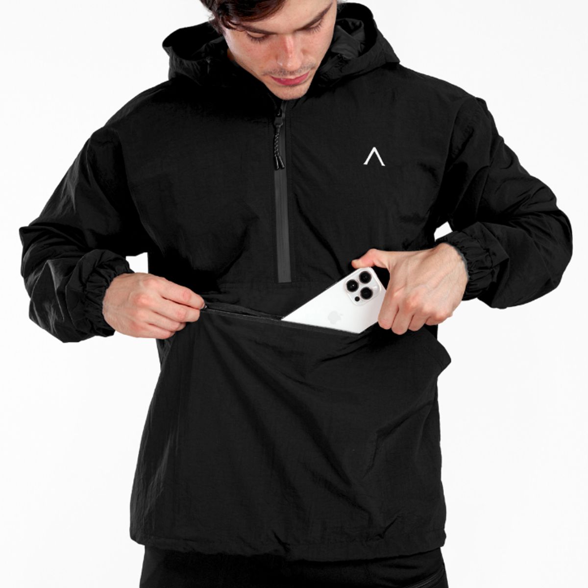 ALPHA FIT - Casaca cortaviento hombre impermeable - Casaca hombre deportiva