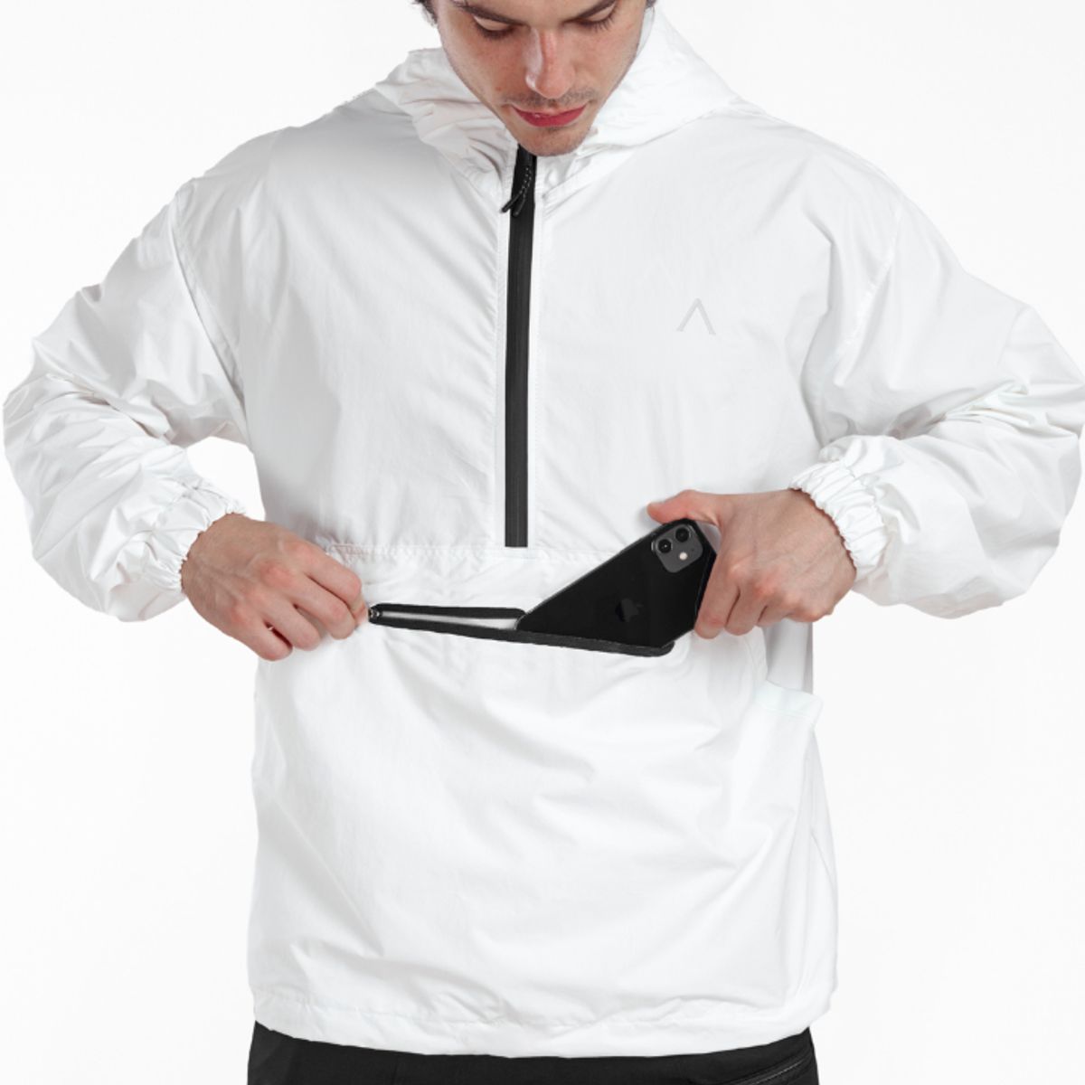 ALPHA FIT - Casaca cortaviento hombre impermeable - Casaca hombre deportiva