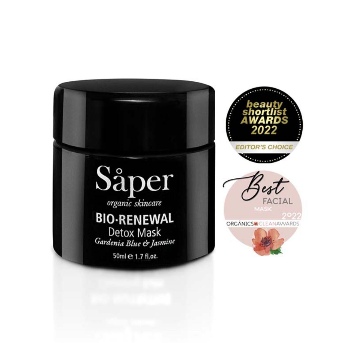 SAPER - Mascarilla Detox Exfoliante Bio Renewal Gardenia Azul & Jazmín