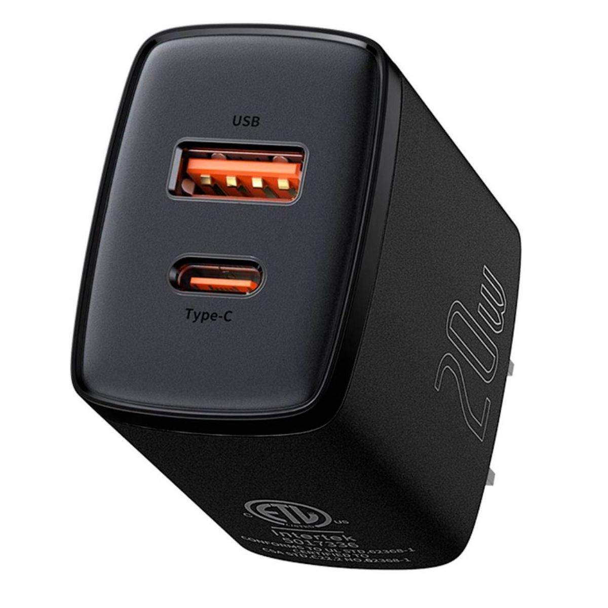 BASEUS - Cargador Baseus 20W Carga Rapida Dual + Cable Lightning Iphone