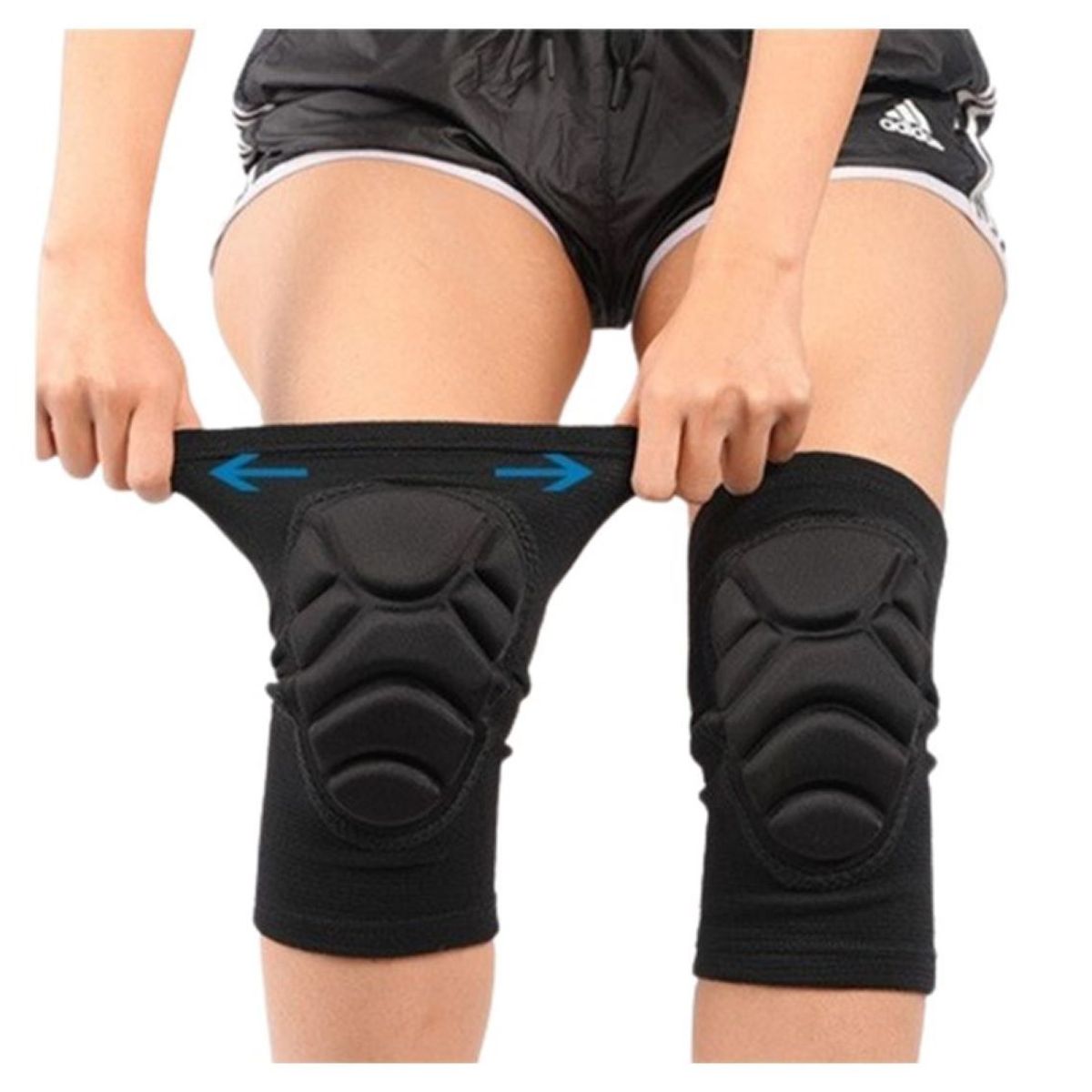 GENERICO - Rodillera Protectora Deportiva Alcohada Color Negro Talla M