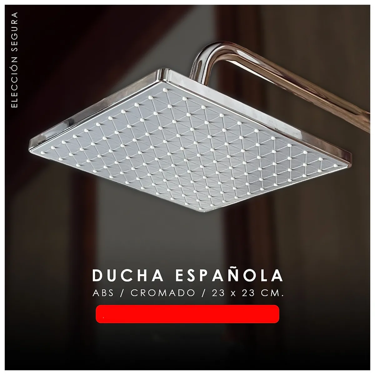 GENERICO - Difusor Cabeza Ducha Española 9" para agua caliente y fría