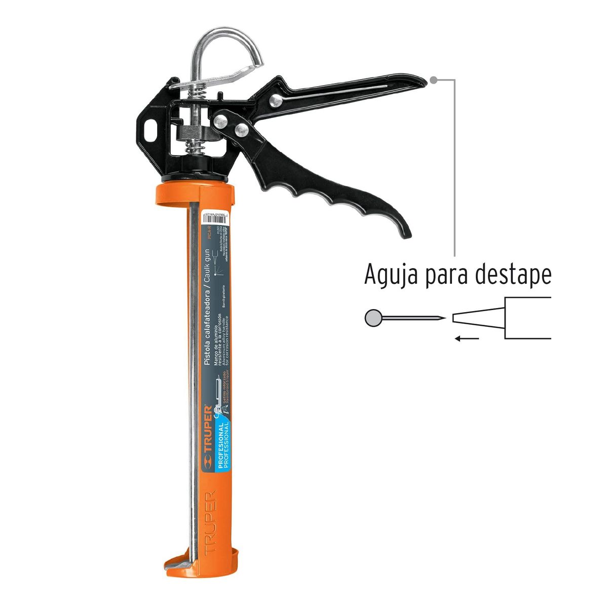 TRUPER - Pistola Tipo Esqueleto Reforzado Aplicador Silicona 101280 Truper