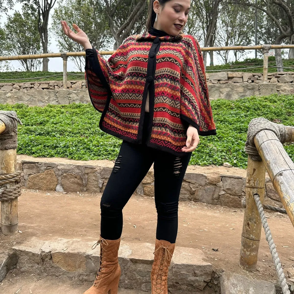 GENERICO - Ruana murciélago de Alpaca