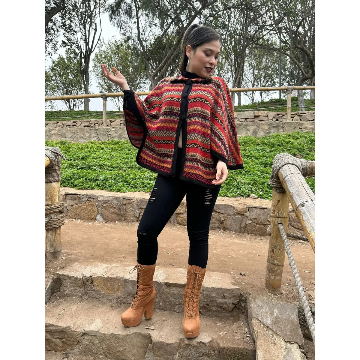 GENERICO - Ruana murciélago de Alpaca