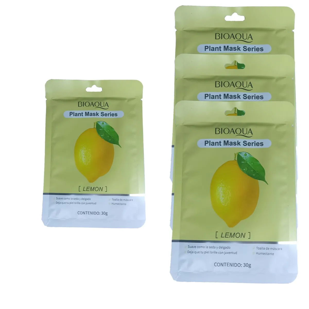 BIOAQUA - Mascarilla Facial Bioaqua Limón 10 UND