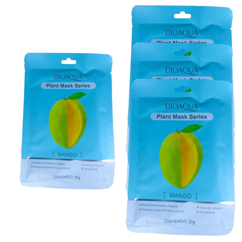 BIOAQUA - Mascarilla Facial Bioaqua Mango 10 UND