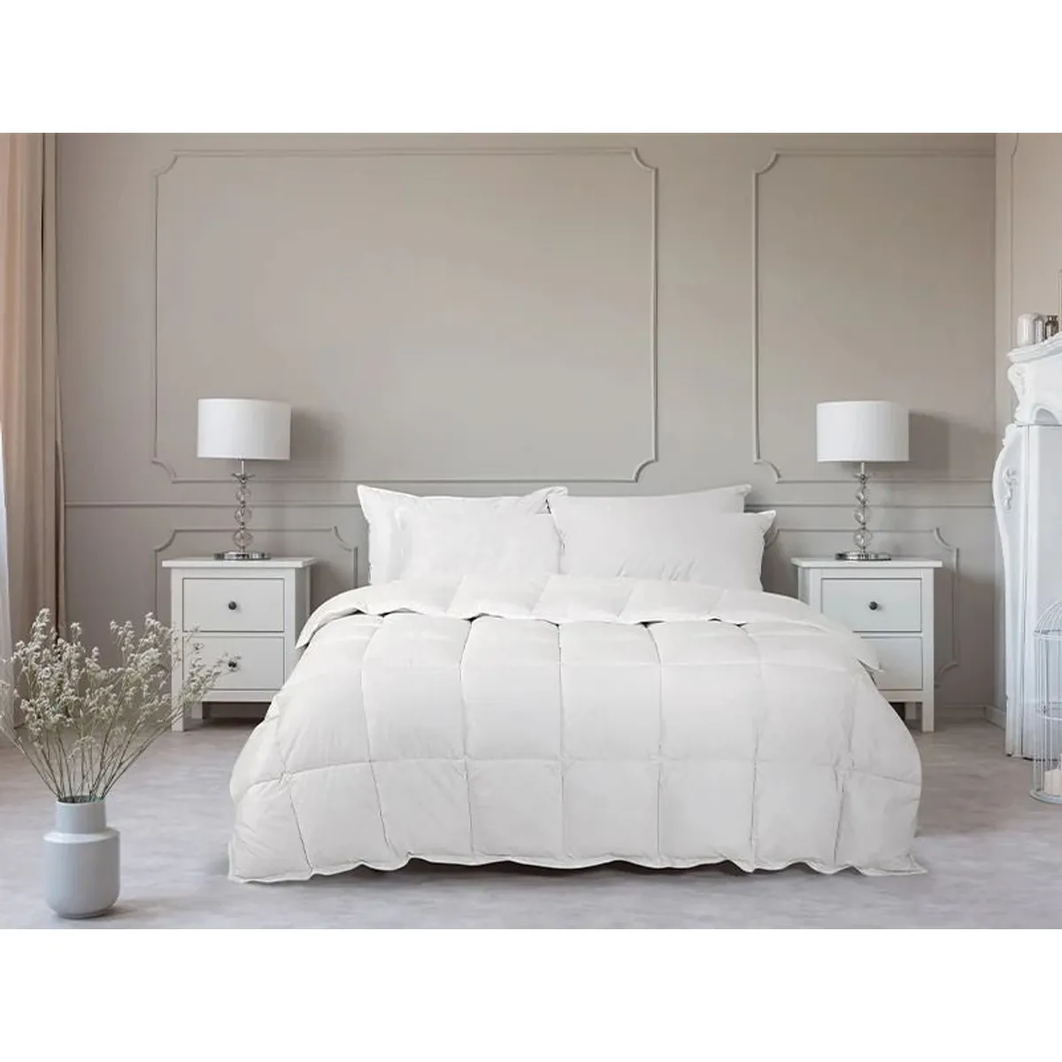 CASATEX - Edredón 100% Pluma De Ganso 2 Plazas y Fundas Almohada