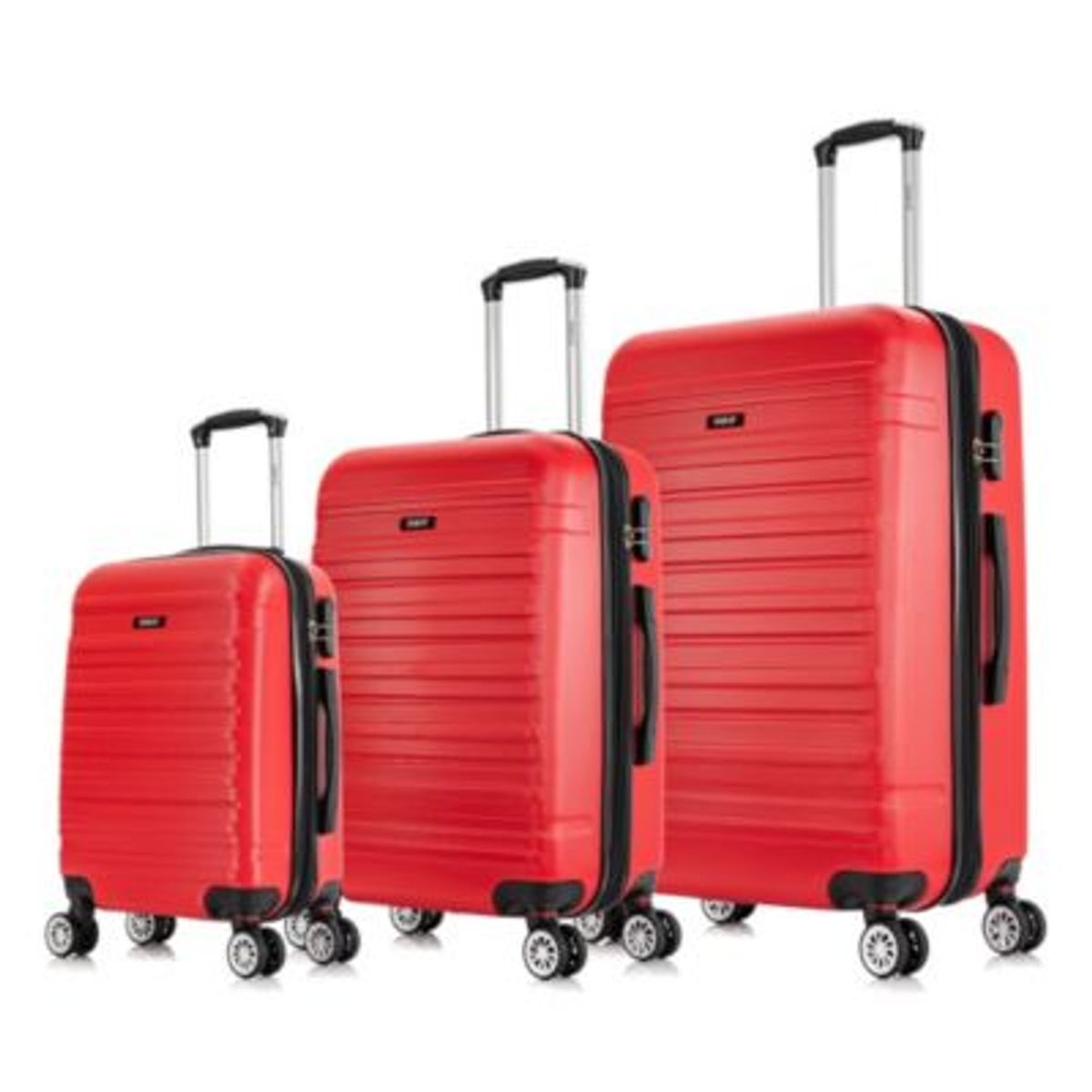 DUKAP - Maletas de Viaje Set de 3 Liverpool Rojo LIJR