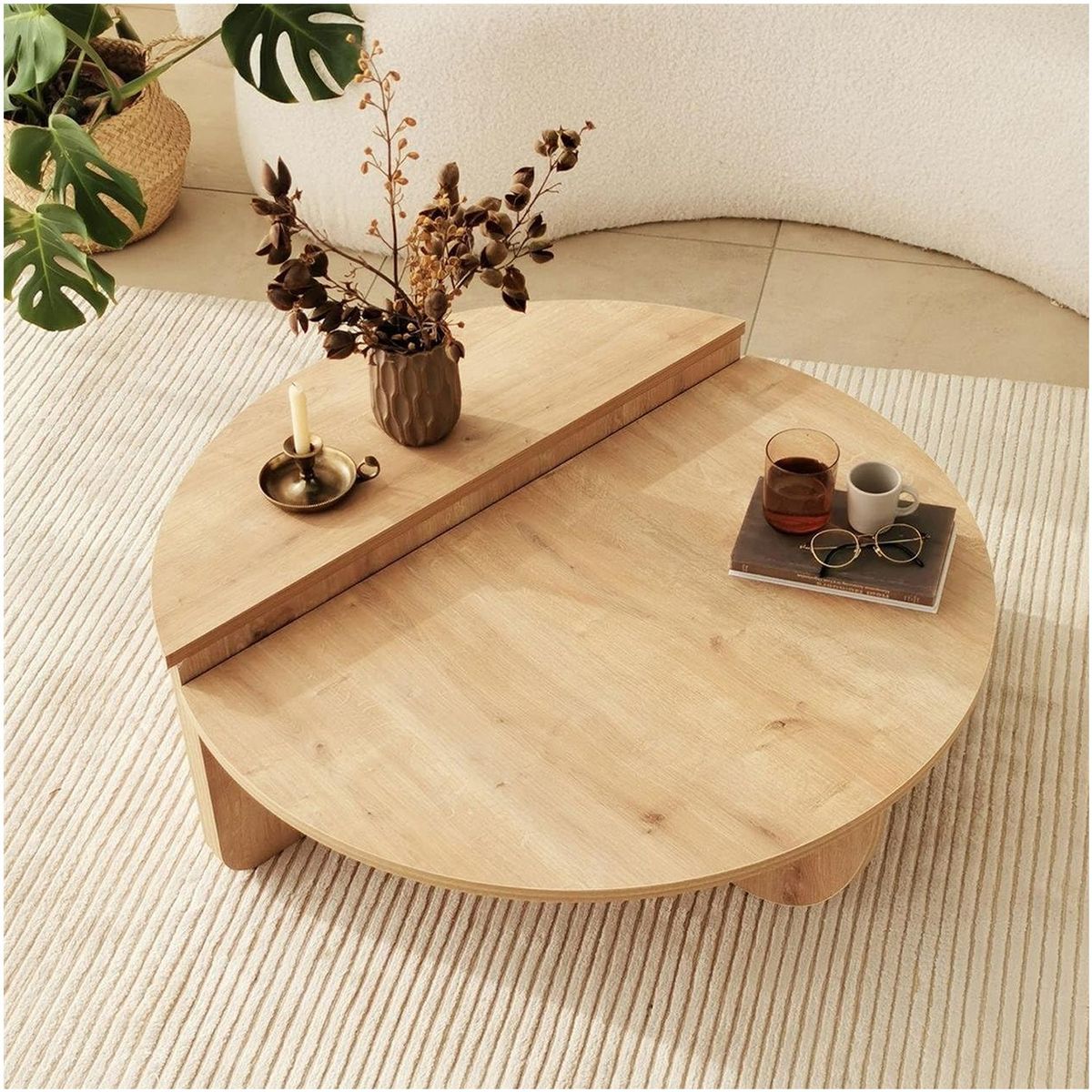 VENTITAS HOME - Mesa de Centro de Madera Regina Ventitas Home