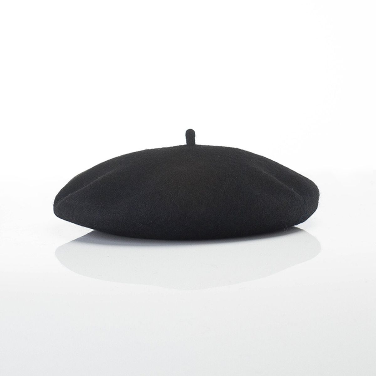 KAST PE - Boina Francesa de Lana para Mujer  Negro