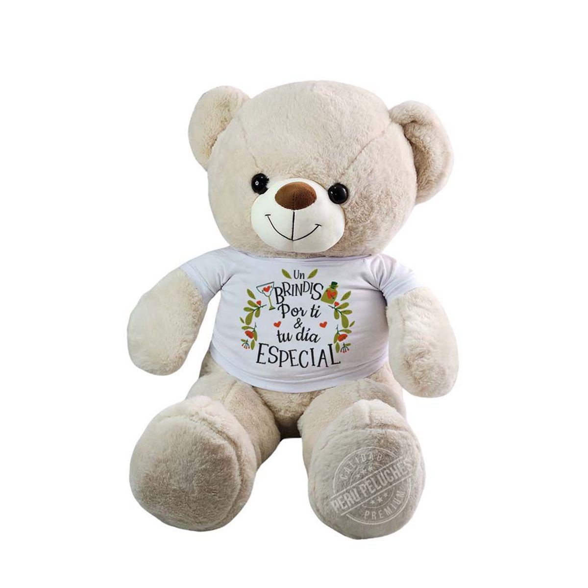 GENERICO - PERU PELUCHES - OSO CUMPLEAÑOS UN BRINDIS POR TI