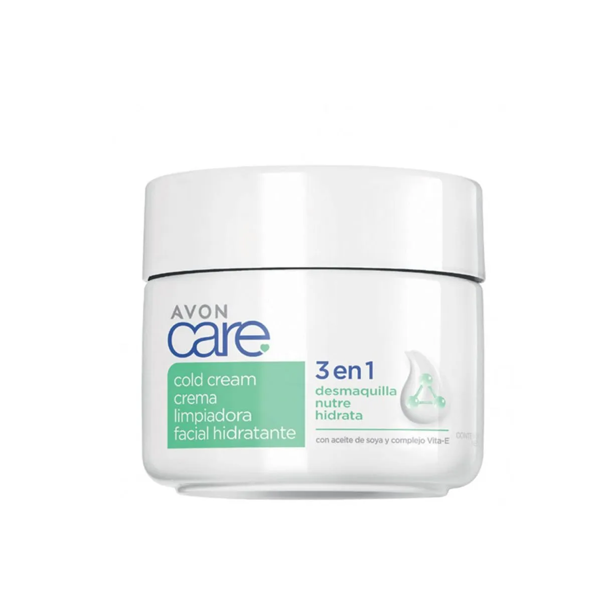 AVON - Crema Limpiadora Facial Hidratante 3 En 1 Avon Care 100G