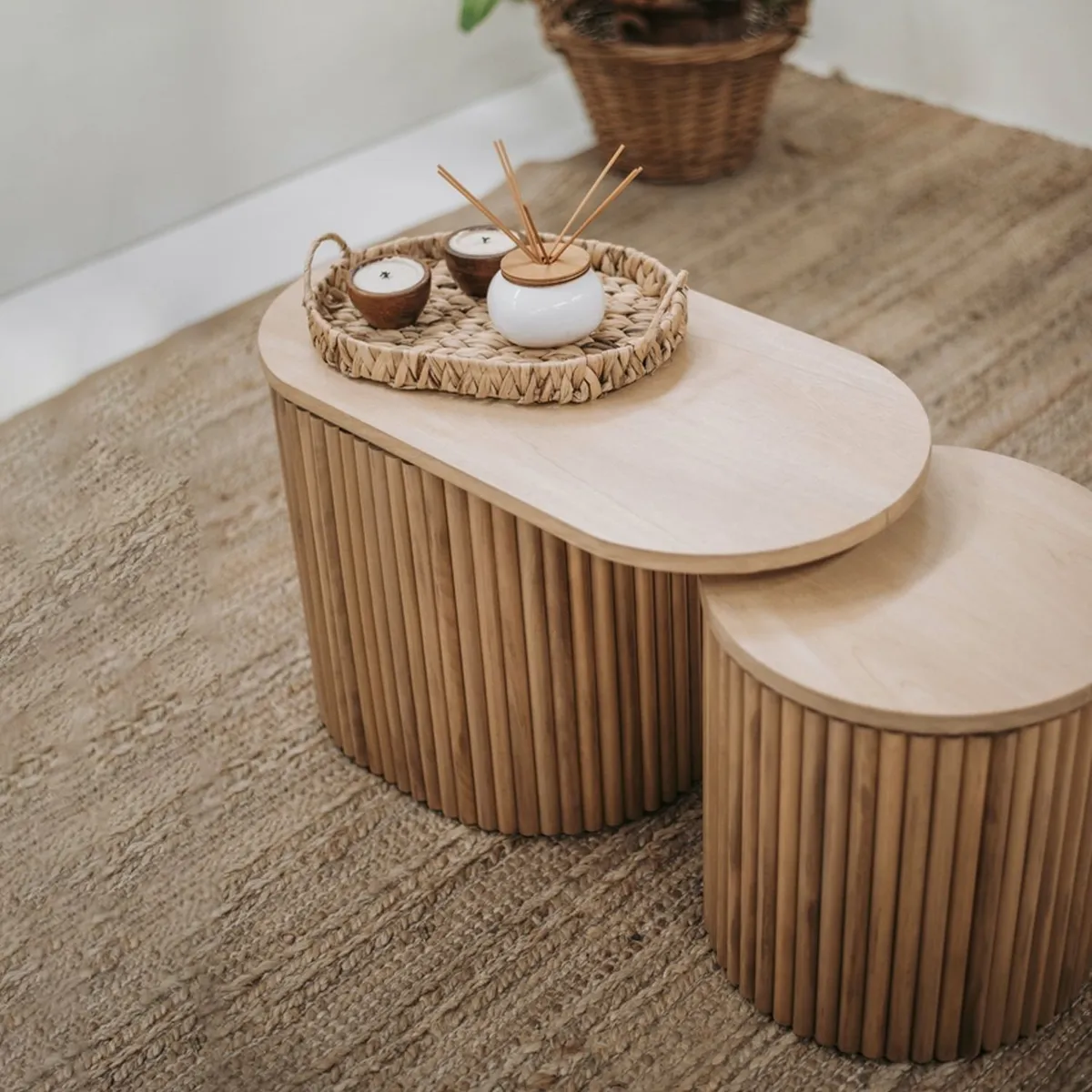 VENTITAS HOME - Mesa de Centro de Madera Adele Ventitas Home