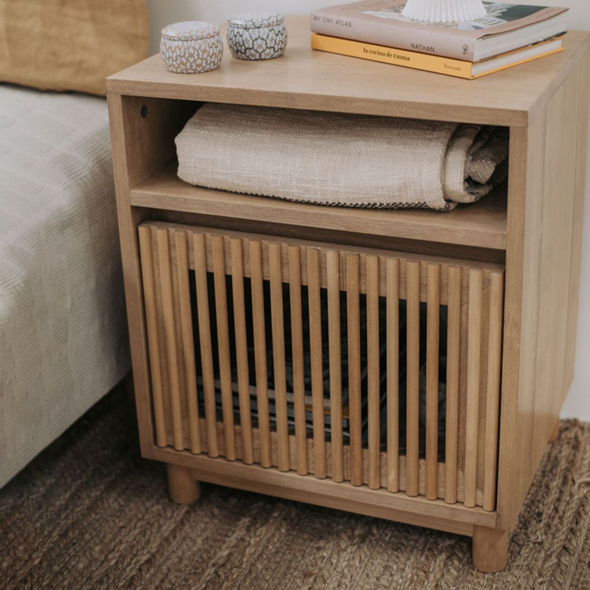 VENTITAS HOME - Mesa de Noche de Madera Pandora Ventitas Home