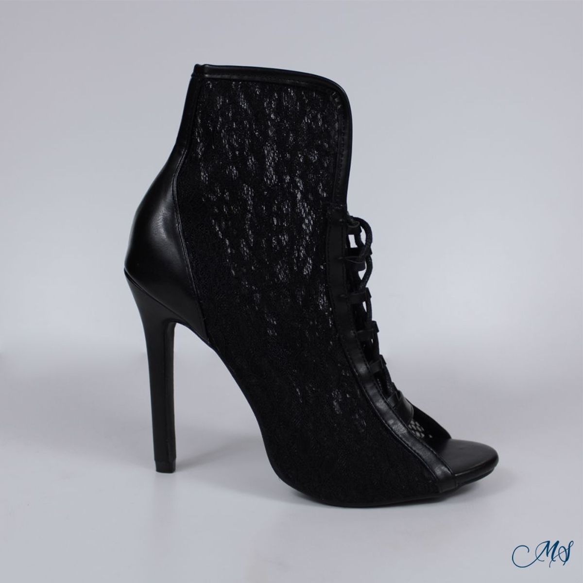 MARGLO SHOES - Botín Tipo Sandalia Mujer Negro M57