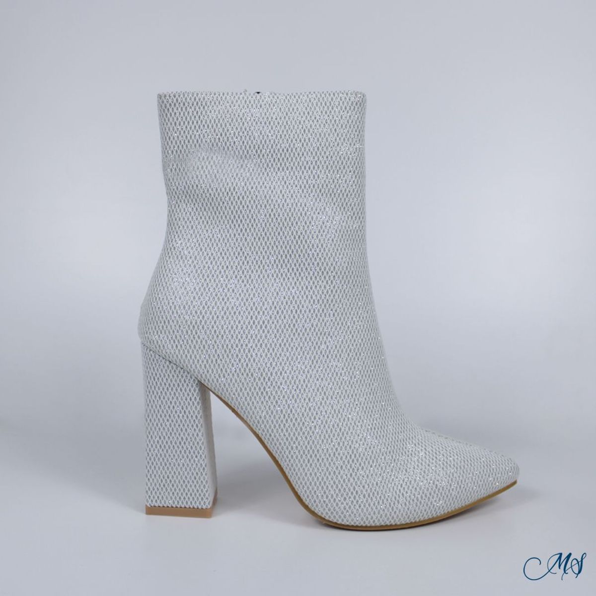 MARGLO SHOES - Botas Cortas Mujer Plateado M07