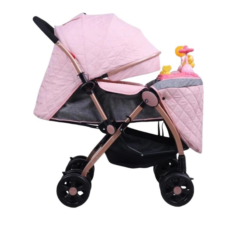 CONFORT KID'S - Coche Cuna Dorado Summer Dream 2 Cón juguetero musical