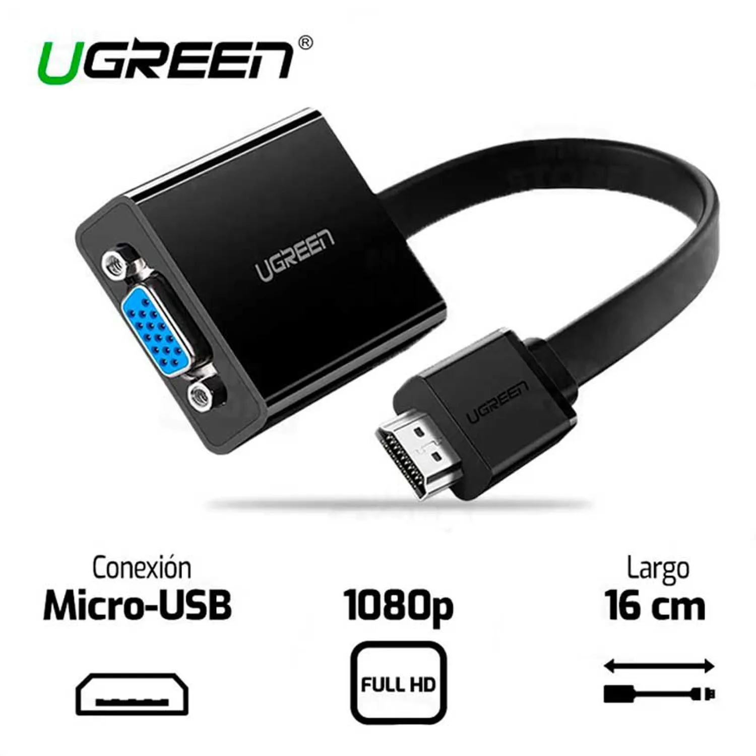 Vga Male Adapter Ugreen Vga Audio To Hdmi Adapter UGREEN HDMI To