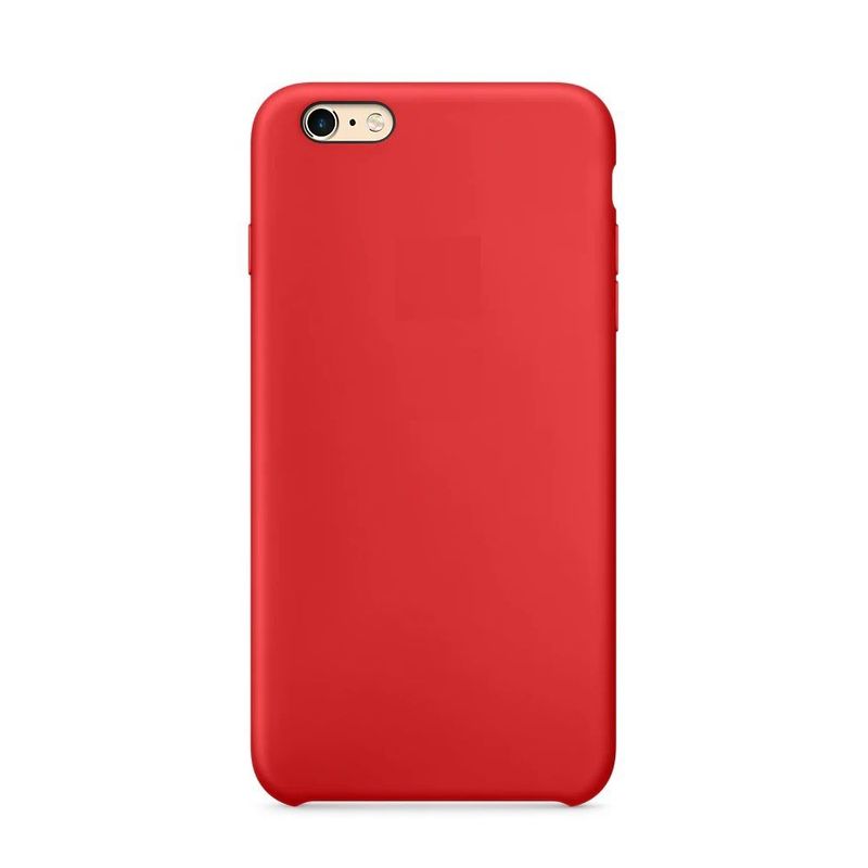 GENERICO - Case Funda de Silicona Para iPhone 7 - 8 plus con logo Rojo