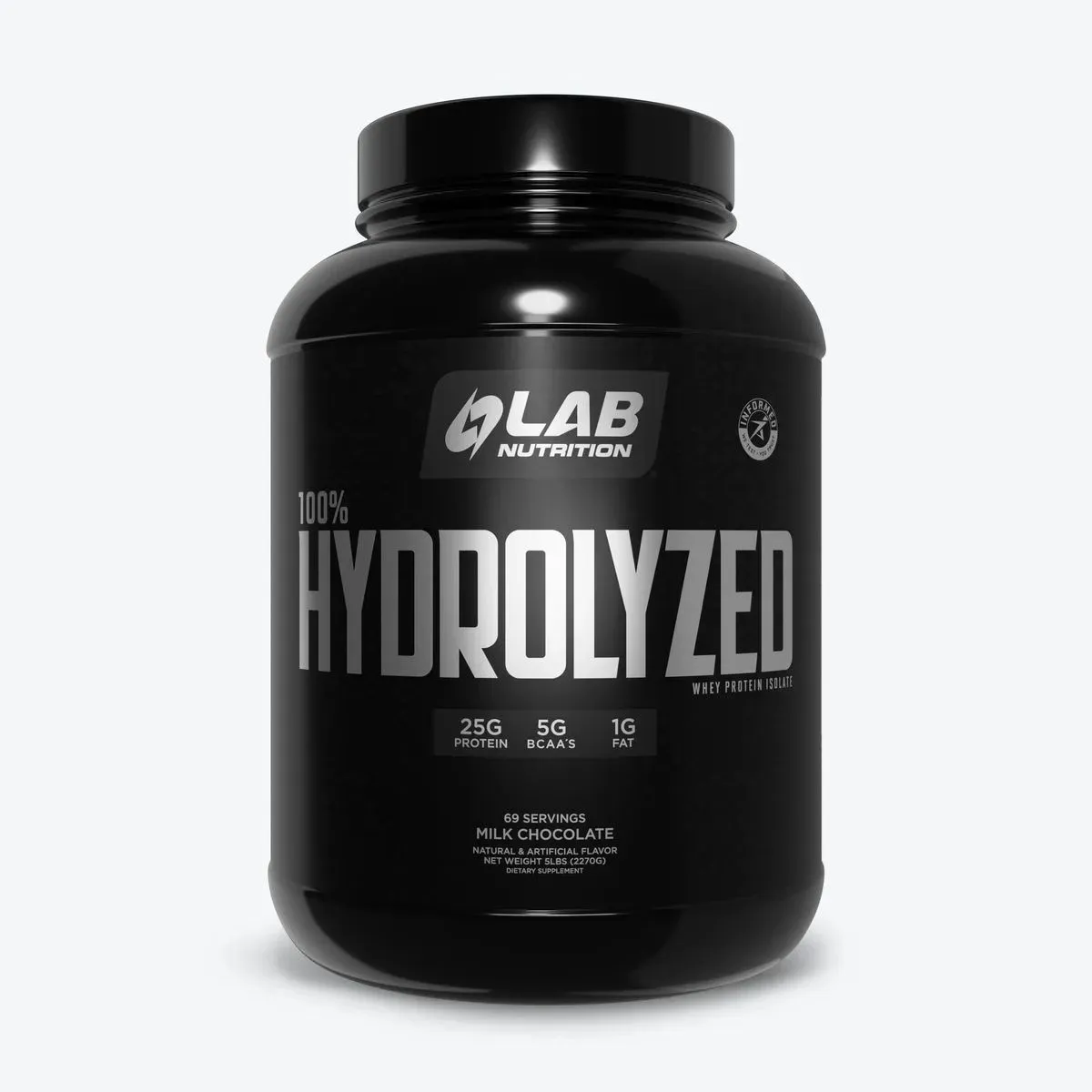 LAB NUTRITION USA - Proteina Hidrolizada Lab Nutrition 100% HYDROLYZED Chocolate 5LB