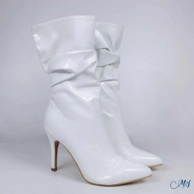 MARGLO SHOES - Botas Cortas Mujer Blancas M62