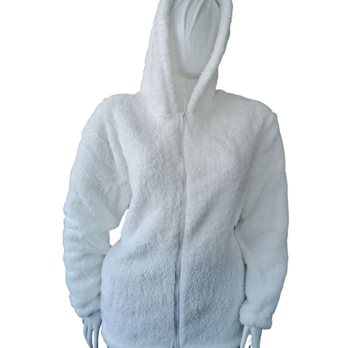 GENERICO - ABRIGO DE MUJER PELUCHE CON OREJITAS