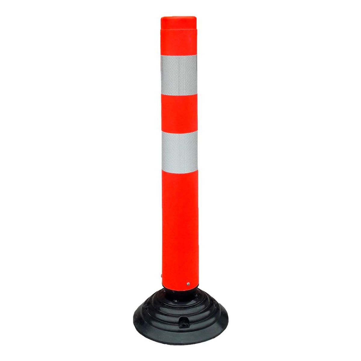 QRUBBER - Hito de vialidad PVC abatible 83cm Naranja