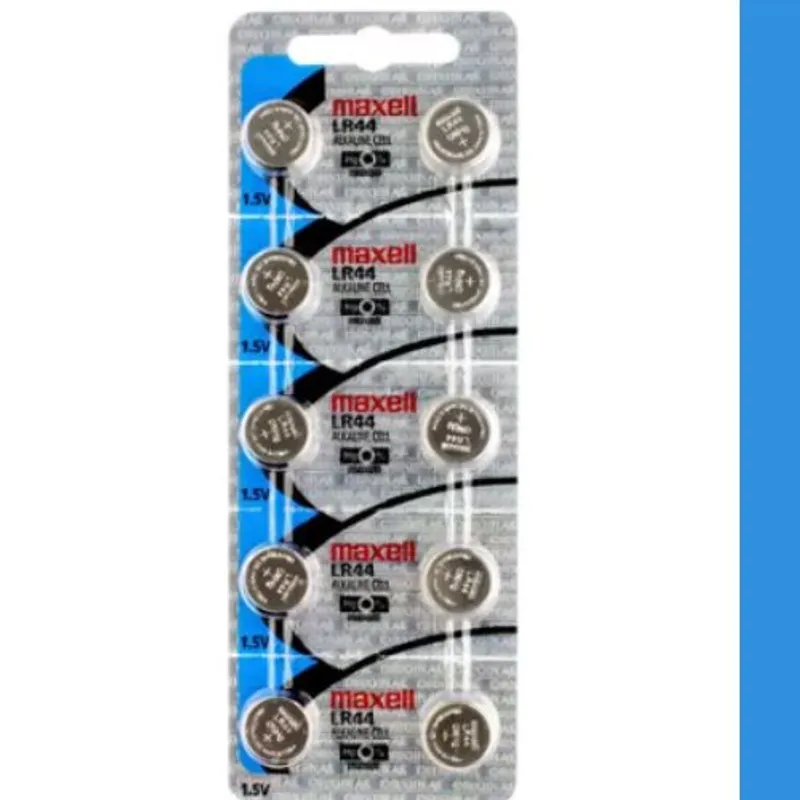 MAXELL - MAXELL PILA ALCALINA LR44 (A76) 1.5V BLISTER x 10 UNID