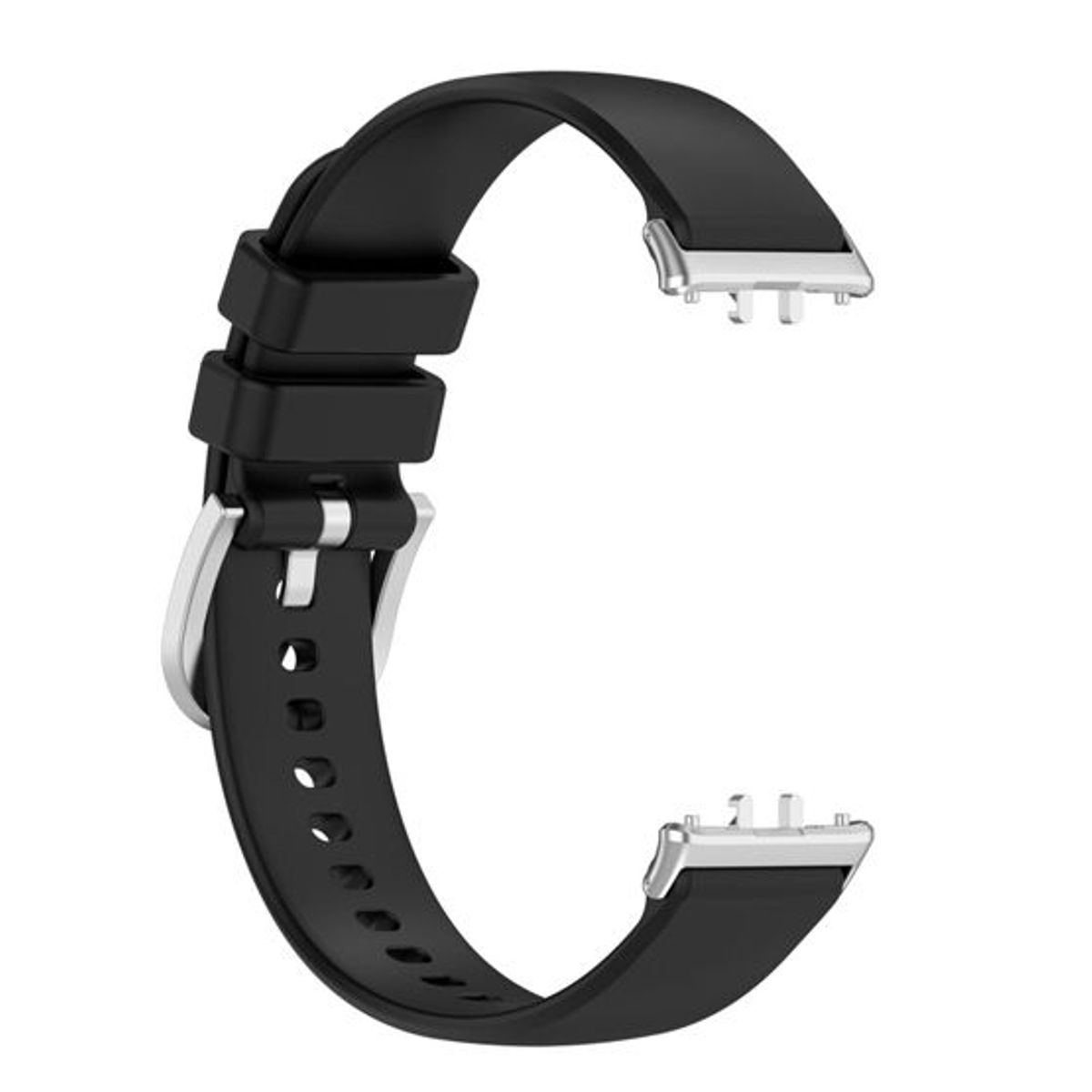 GENERICO - Correa de Silicona para Samsung Galaxy FIT 3 Con Hebilla  - Negro