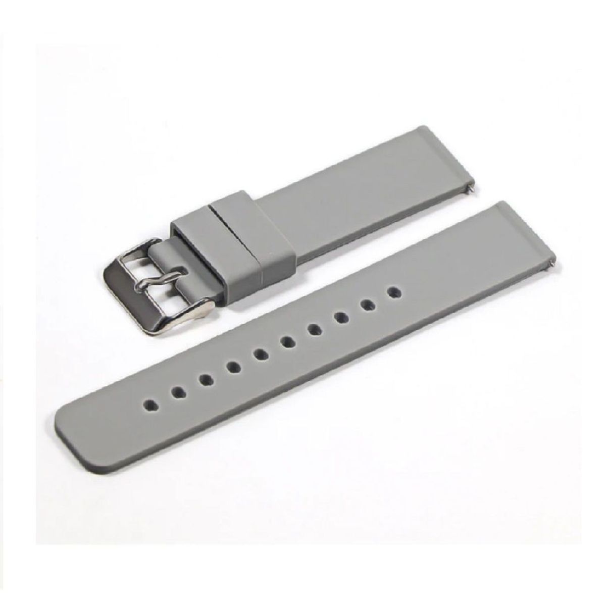 GENERICO - CORREA DE SILICONA LISA DE 22MM GRIS