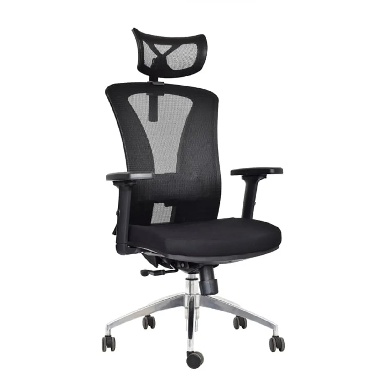 OFIDEAS - Silla Ergonómica Reclinable Versalles Negro Con Cabecero Ofideas