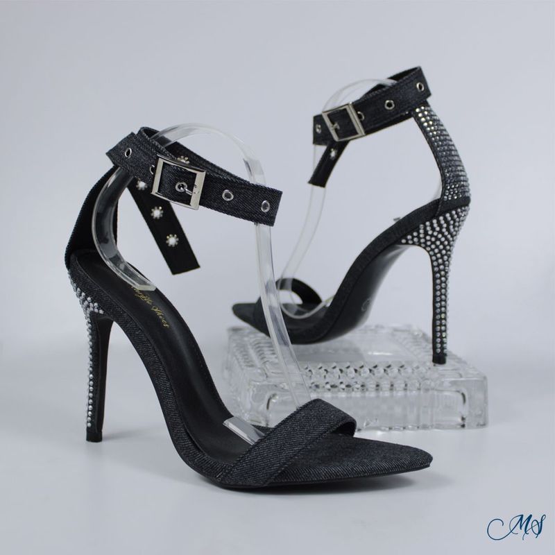 MARGLO SHOES - Sandalias Negras Denim M75