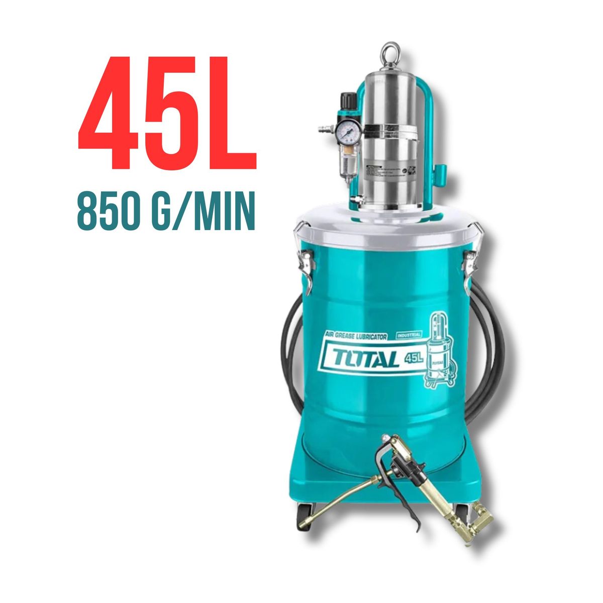TOTAL TOOLS - Engrasadora neumatica 45 litros industrial Total